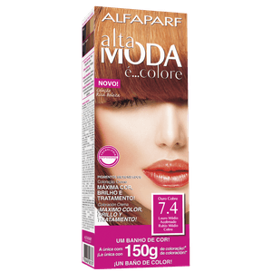Tintura Altamoda Kit 7.4 Louro Médio Acobreado