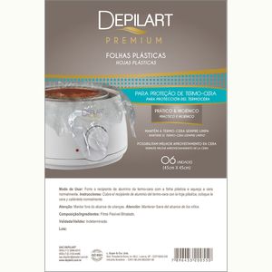 Folhas Plásticas para Termo-Cera Depilart Com  6 unidades