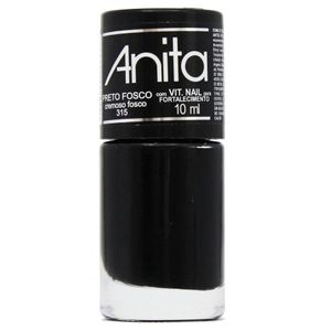 Esmalte Anita Cremoso Preto Fosco 10ml