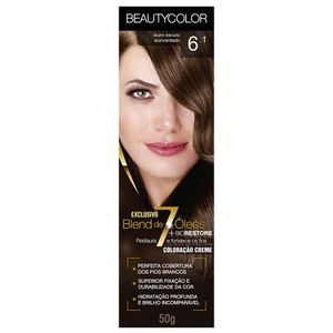 Tinta Beauty Color 6.1 Louro Escuro Acinzentado