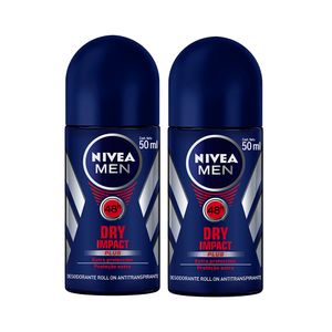 Kit Desodorante Nivea Roll-on Masculino Dry Impact Leve Mais Pague Menos
