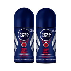 Kit Desodorante Nivea Roll-on Masculino Dry Impact Leve Mais Pague Menos