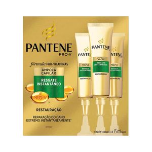 Kit Pantene Restauração com 3 Ampola de 15ml