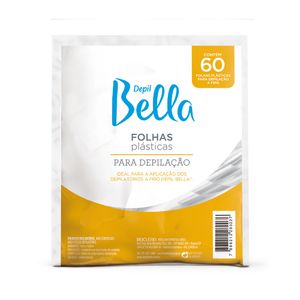 Folhas Plásticas para  Depilação Bellas 60 Unidades