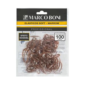 Elástico Marco Boni Soft Marrom com 100 unidades (8263)