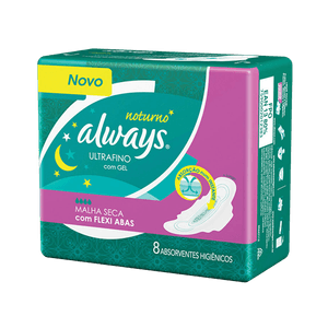 Absorvente Always Ultrafino Noturno Com  Abas Com 8un