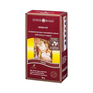 Henna Pó Surya Vinho 50g