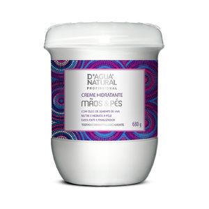 Creme Hidratante Mãos e Pés D'agua Natural Semente de Uva 680g