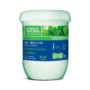 Gel Redutor D'agua Natural Mentol e Cânfora 750g