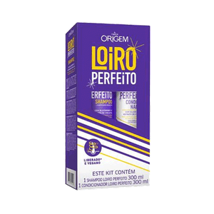 Kit Shampoo + Condicionador Loiro Perfeito Origem Nazca 300ml