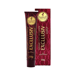 Coloração Creme Haskell Excllusiv Color 8.26 Louro Claro Violeta Vermelho