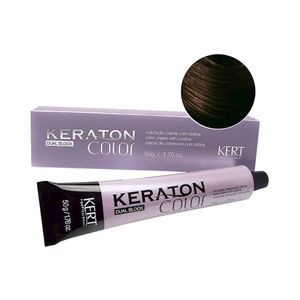 Coloração Keraton Dual Block 6.77 Louro Escuro Marrom Intenso
