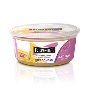 Cera Depilatória para Microondas Natural Depilmel 200g