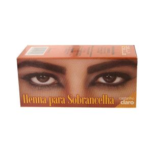 Henna Para Sobrancelha Della e Delle Castanho Claro