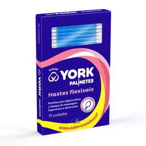 Hastes Flexíveis de Algodão Palinetes York 75 unidades