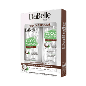 Kit Dabelle Shampoo + Condicionador Coco Poderoso 200ml