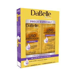 Kit Dabelle Shampoo + Condicionador Liso Arrasador 200ml