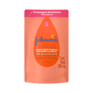 Sabonete Líquido Johnson's Baby Refil da Cabeça aos Pés 380ml