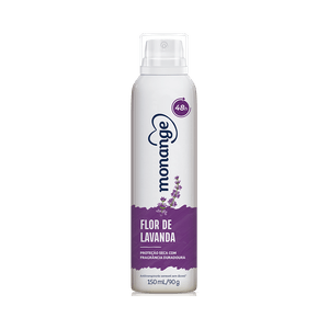 Desodorante Aerossol Antitranspirante Monange  Feminino Flor de Lavanda 150ml