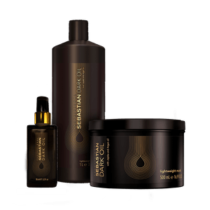 Kit Sebastian Dark Oil Shampoo 1000ml + Máscara 500ml + Óleo 95ml