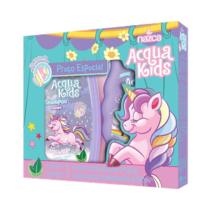 Kit Acqua Kids Shampoo + Condicionador 250ml Marshmallow