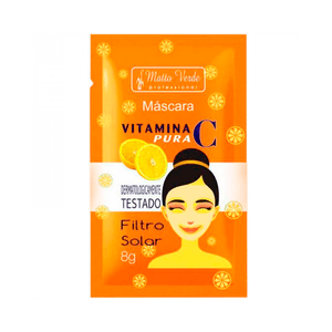 Máscara Facial Matto Verde Vitamina C Pura 8g