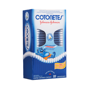 Haste Flexível Cotonetes Johnson & Johnson Com 300 Unidades