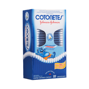 Haste Flexível Cotonetes Johnson & Johnson Com  300 Unidades