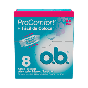 Absorvente Interno O.B ProComfort Mini 8 Unidades