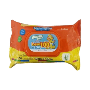 Toalhas Umedecidas Natural Baby Leve 100 Pague 80