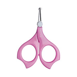 Tesoura de Unha Ricca Baby Colors Rosa (0916)