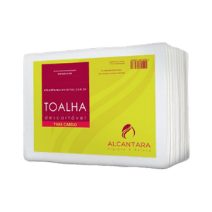 Toalha para Cabelo Alcantara Descartável 50X70 com 50 Unidades