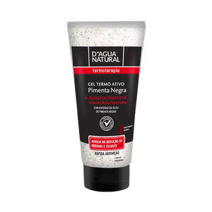 Gel Termoativo D'agua Natural Pimenta Negra 200g