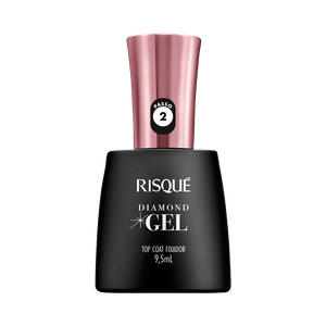 Esmalte Risqué Diamond Gel Fixador Top Coat