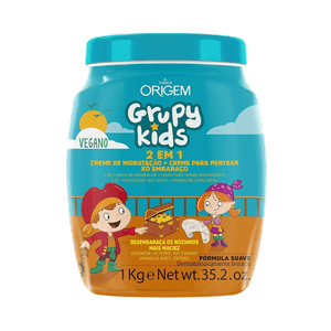 Creme de Hidratação Grupy Kids 2 em 1 Xô Embaraço 1000g