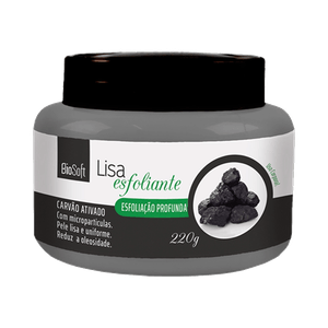 Creme Esfoliante Biosoft Lisa Carvão Ativado 220g