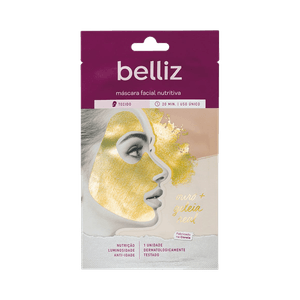 Máscara Facial Belliz Nutritiva Ouro (3768)