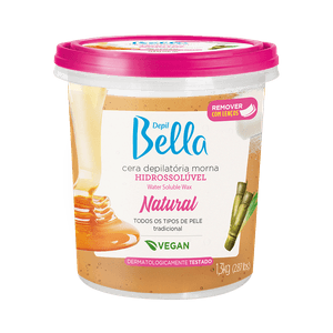 Cera Depilatória Depil Bella Morna Hidrossolúvel Natural 1300g