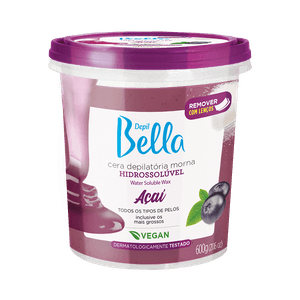 Cera Depil Bella Hidrossolúvel Açaí 600g