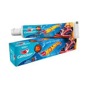 Gel Dental Condor Infantil Hotwheels 2 - 50g