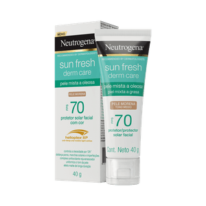 Protetor Solar Neutrogena Facial Pele Morena FPS70 40g