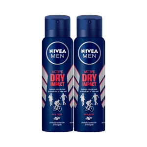 Kit Desodorante Nivea Aerosol Masculino Dry Impact Leve Mais Pague Menos