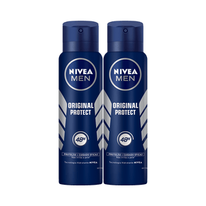 Kit Desodorante Nivea Aerosol Masculino Original Protect Leve Mais Pague Menos