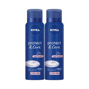 Kit Desodorante Nivea Aerosol Feminino Protect & Care Leve Mais Pague Menos