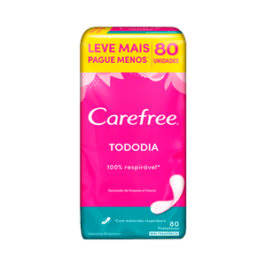 Protetor Diário Carefree Leve 80 Pague 60 Sem Perfume