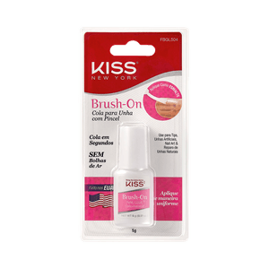 Cola para Unha Kiss New York com Pincel Brush-On