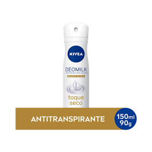 Desodorante Antitranspirante Aerosol NIVEA Deomilk Toque Seco 150ml