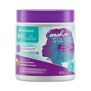 Creme de Tratamento Beleza Natural Cachos Soltos 500g