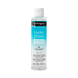 Água Micelar Neutrogena Hydro Boost 7 em 1 200ml para limpeza
