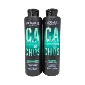 Kit Shampoo e Condicionador Hidrabell  Cachos Poderosos 800ml